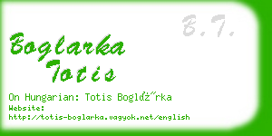 boglarka totis business card